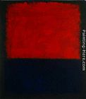 Red over Dark Blue on Dark Gray by Mark Rothko